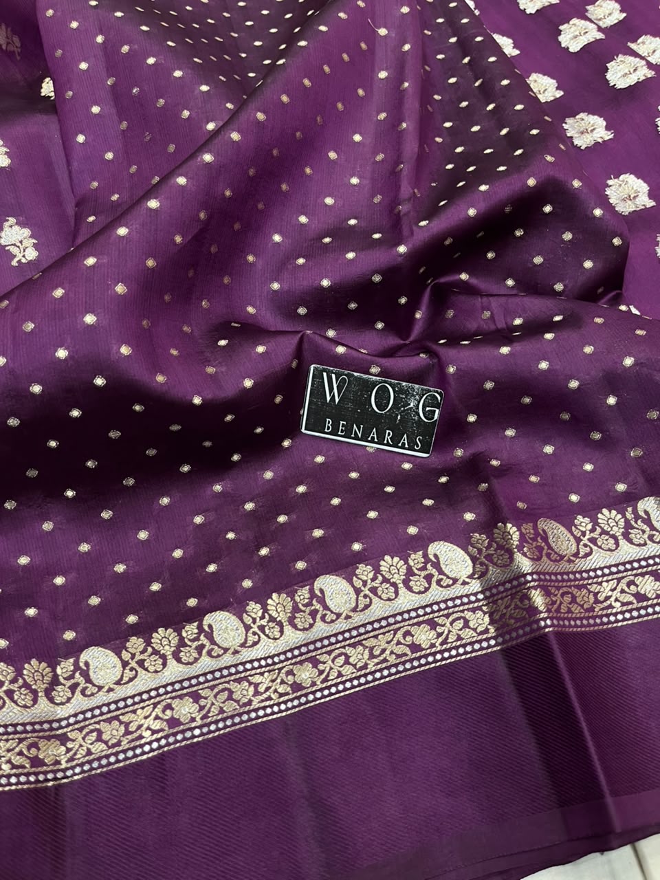 PURPLE PURE RAW MANGO SILK SAREE