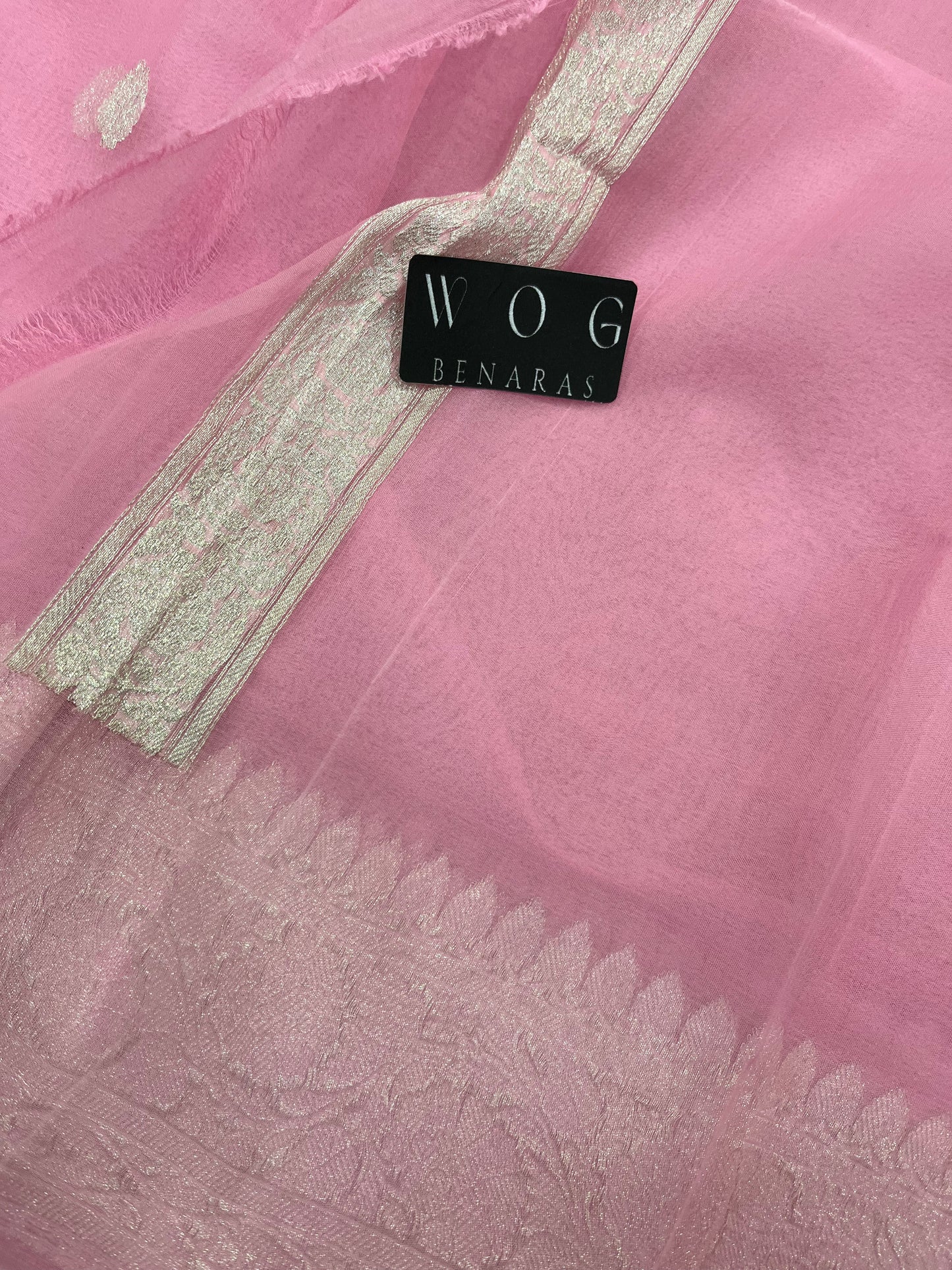Pure Khaddi Chiffon in Pink