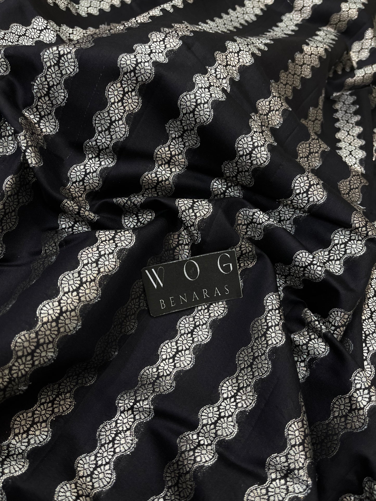 Pure Chiniya Pashmina Buta in Black