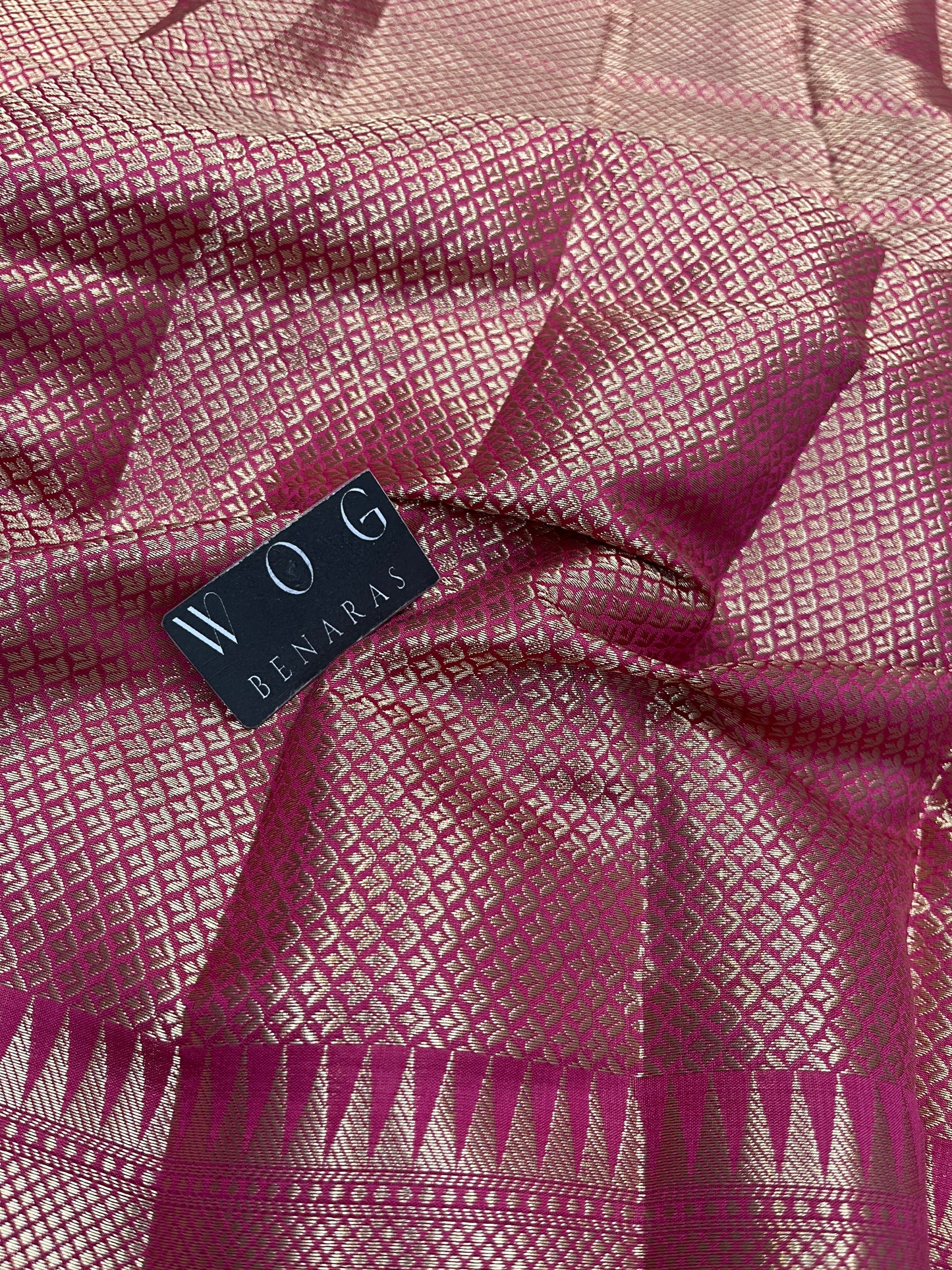 Pure Chiniya Silk Gazari Pink