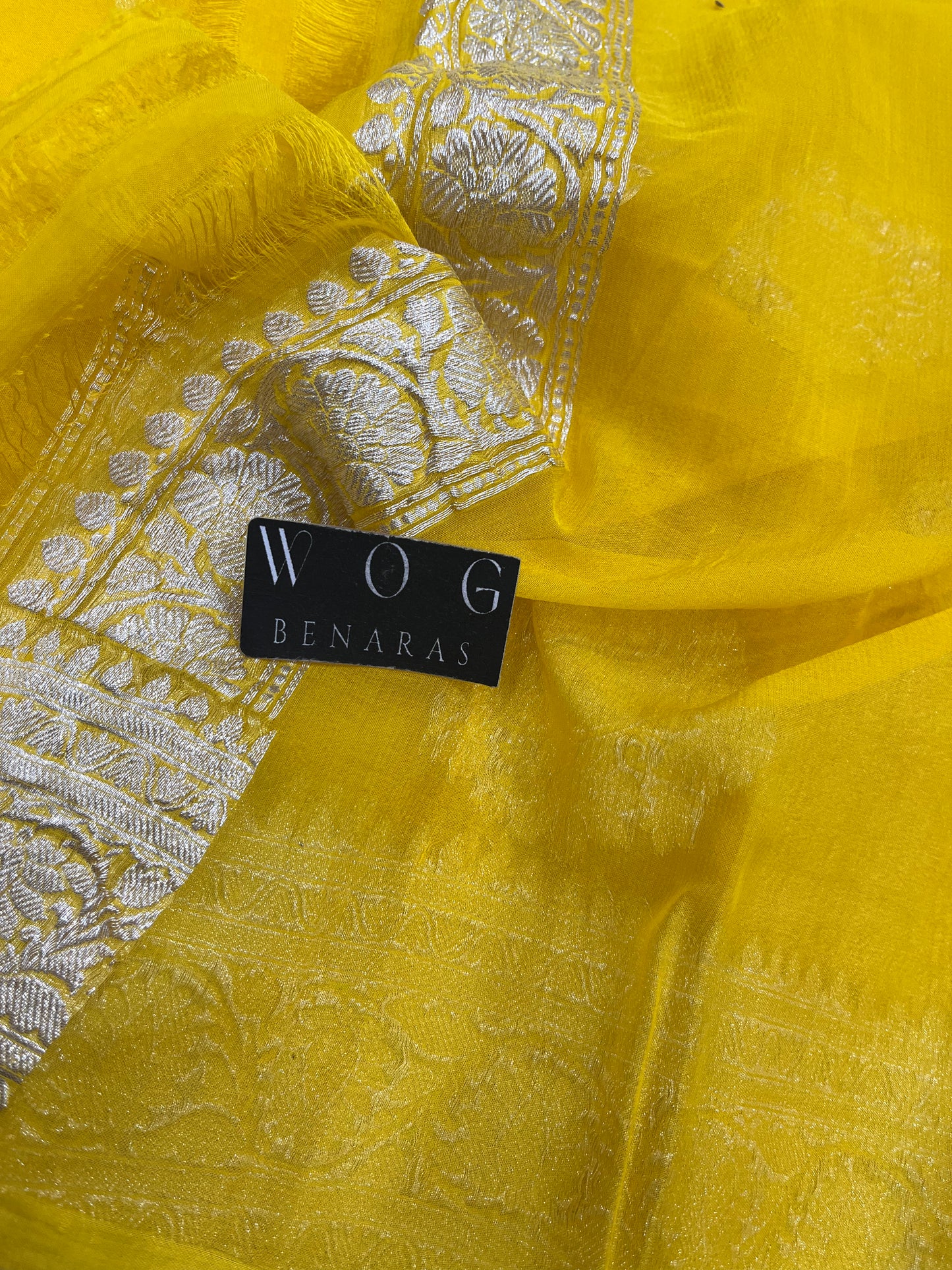 Pure Khaddi Chiffon In Gold