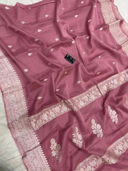 PYAZI HANDWOVEN KHADDI CHIFFON SAREE