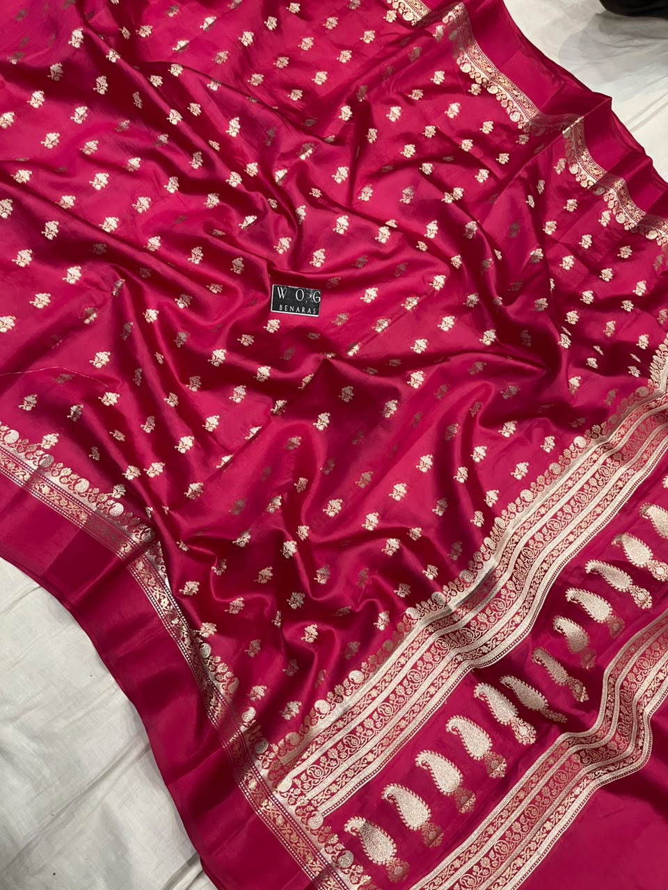 CHERRY RANI PURE RAW MANGO SILK SAREE