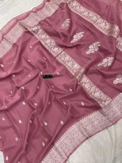 PYAZI HANDWOVEN KHADDI CHIFFON SAREE