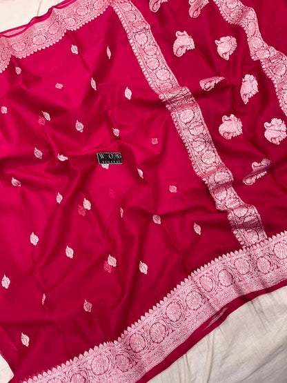 CHERRY RANI PURE HANDWOVEN KHADDI CHIFFON SAREE