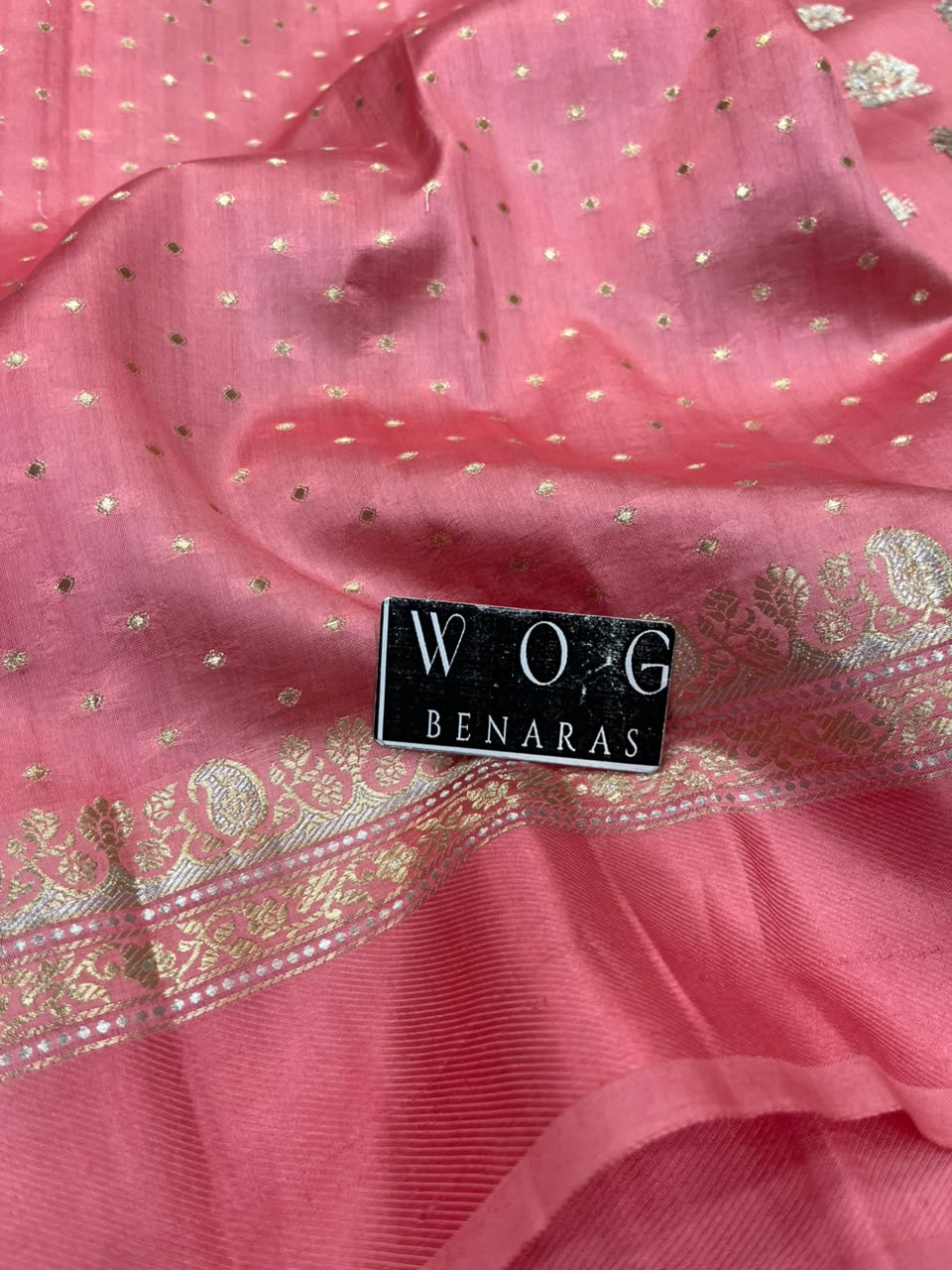 BLUSH PINK PURE RAW MANGO SILK SAREE