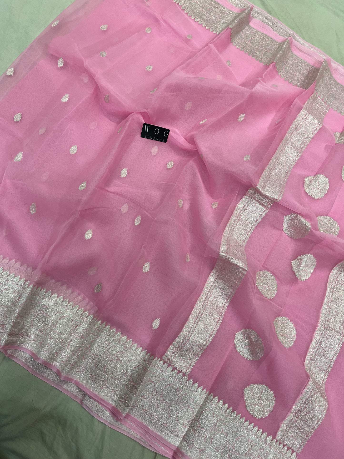 Pure Khaddi Chiffon in Pink