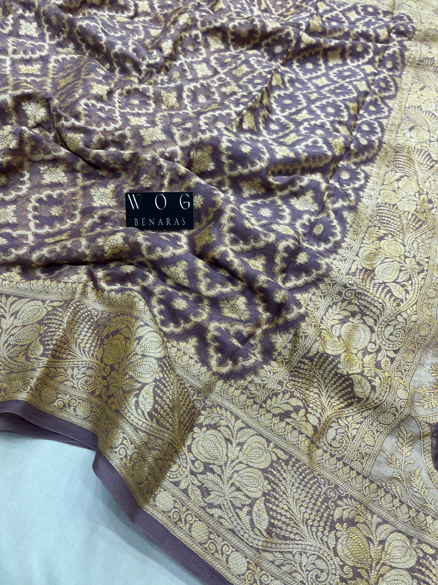 Pure Crep Golden Ghatchola In Dusty Shade