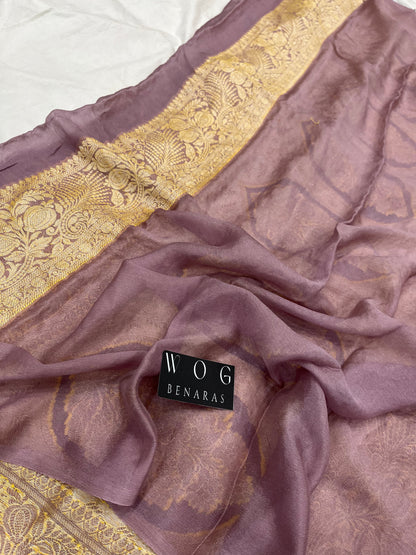 Pure Crep Golden Ghatchola In Dusty Shade