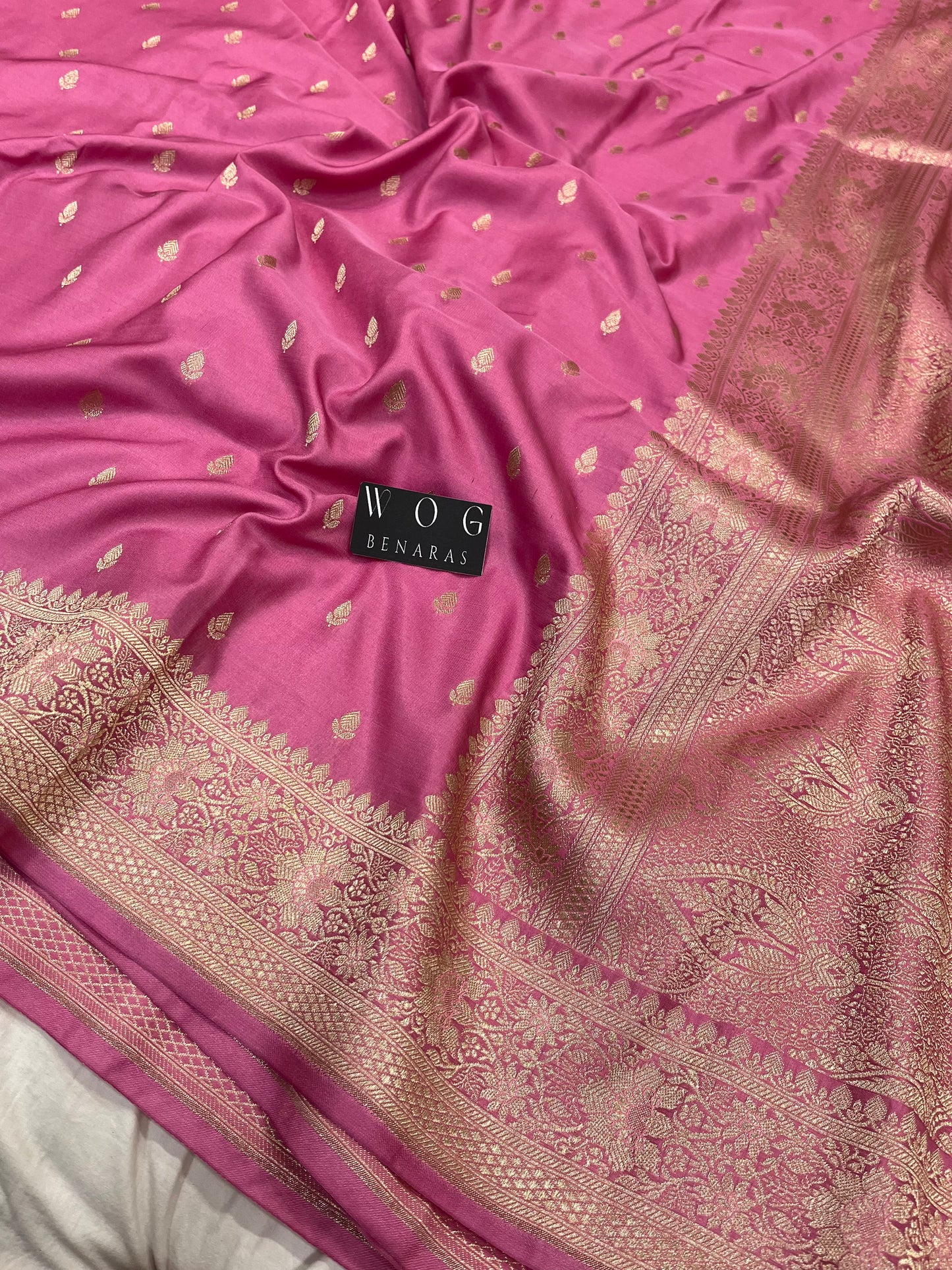 Banarasi Mashru Silk in Gazari