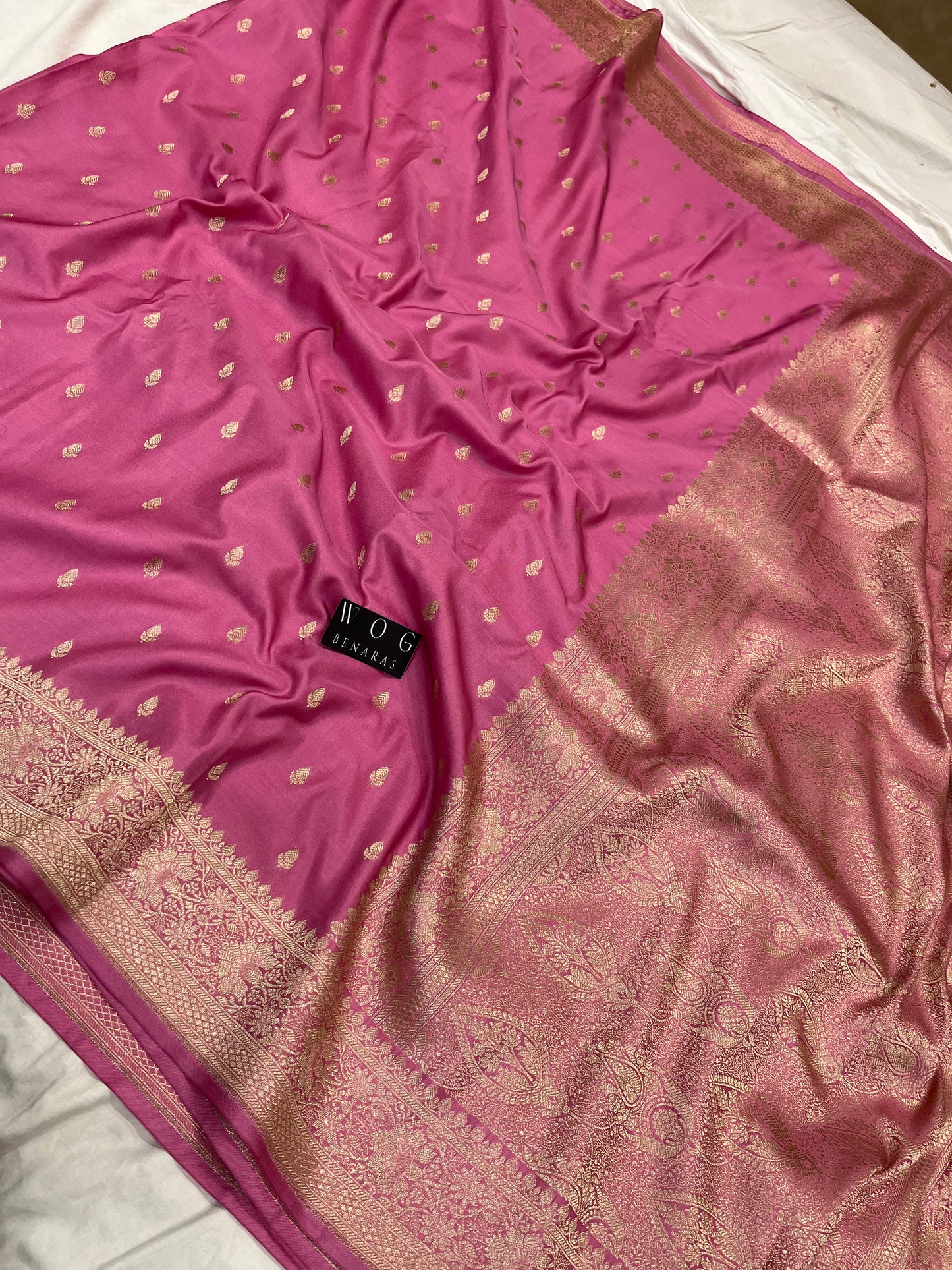 Banarasi Mashru Silk in Gazari