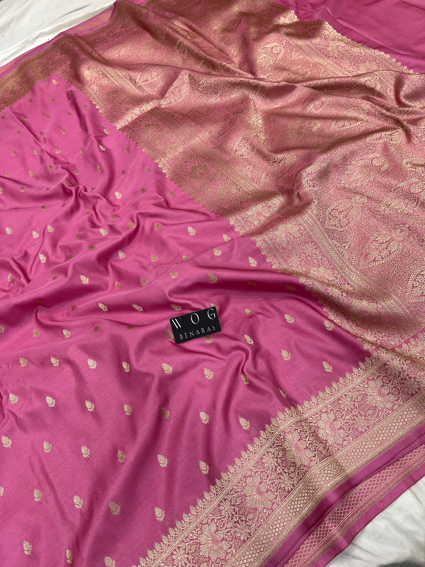 Banarasi Mashru Silk in Gazari