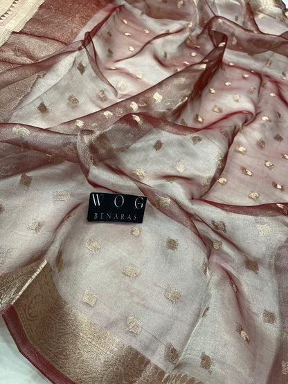 Pure Tissue Silk Tanchui In Red