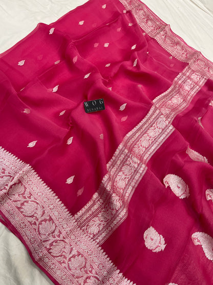 Pure Khaddi Chiffon In Gazari