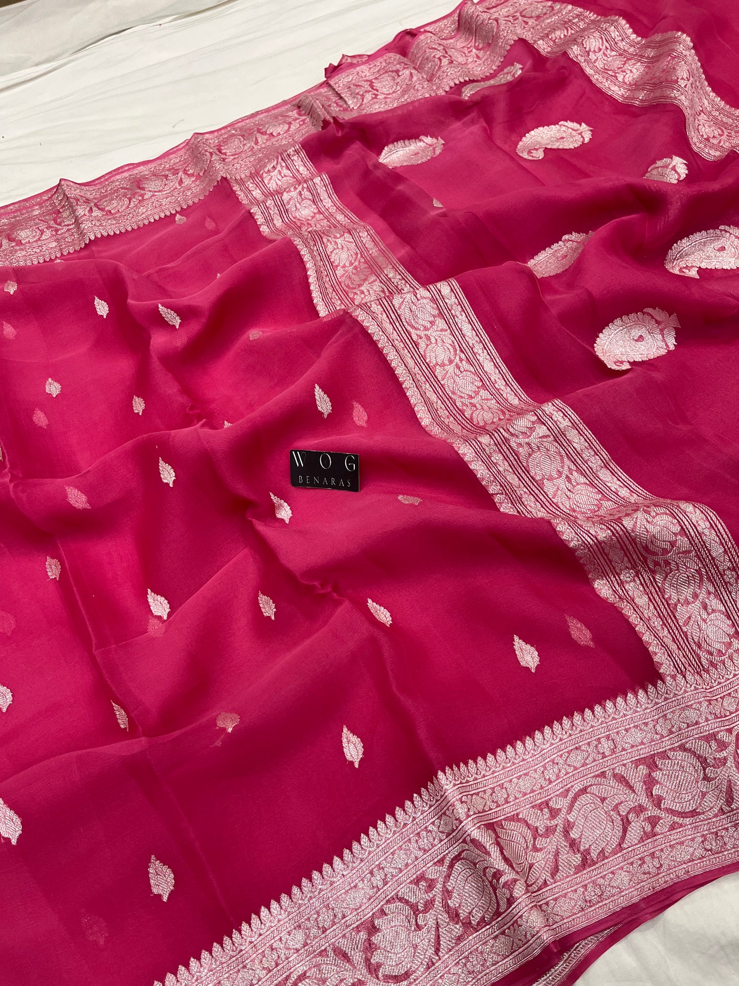 Pure Khaddi Chiffon In Gazari