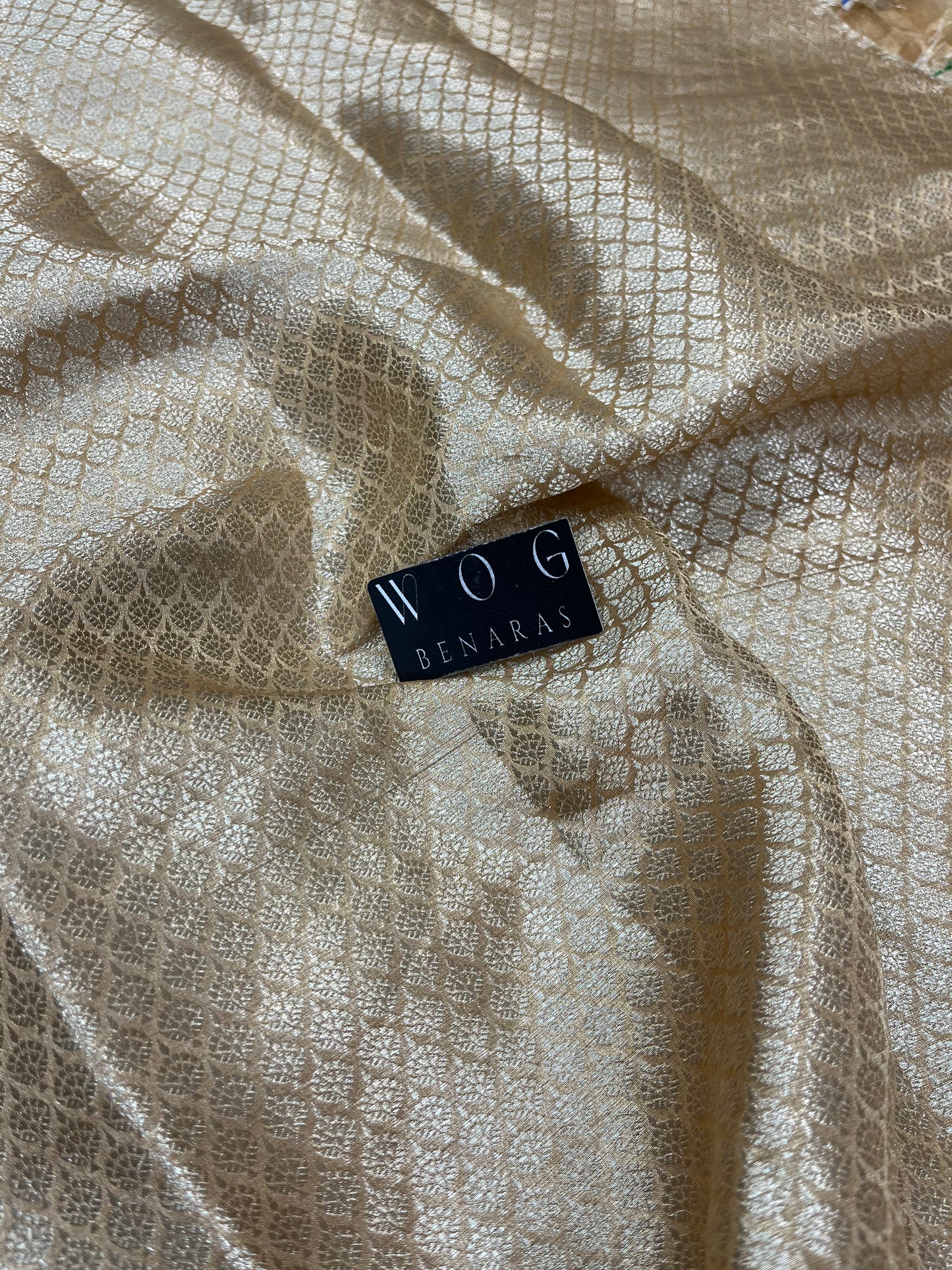 Pure Tissue Tilfi Buti In Natural Tussar colour