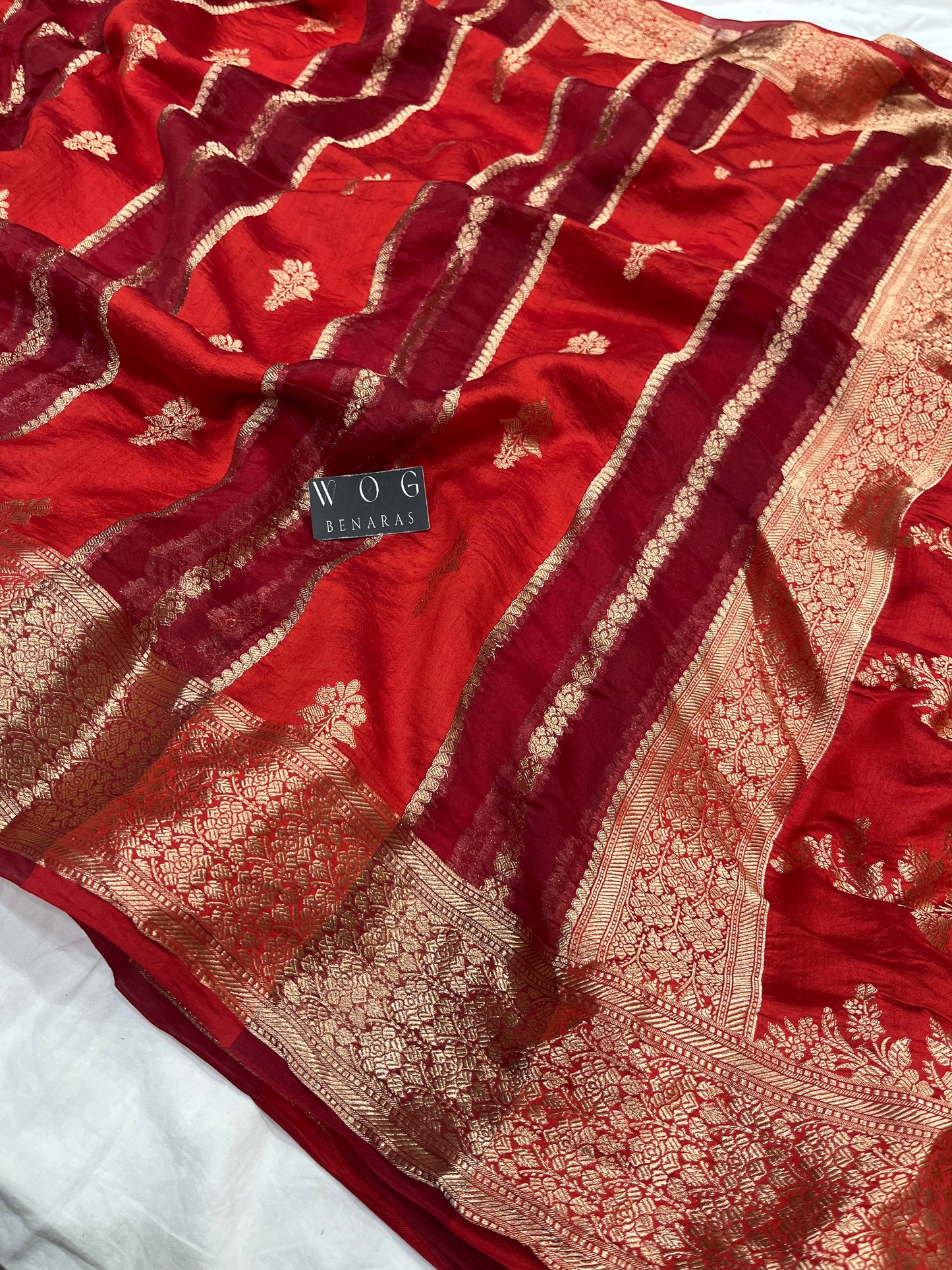 Pure Chiniya Silk In Red Colour
