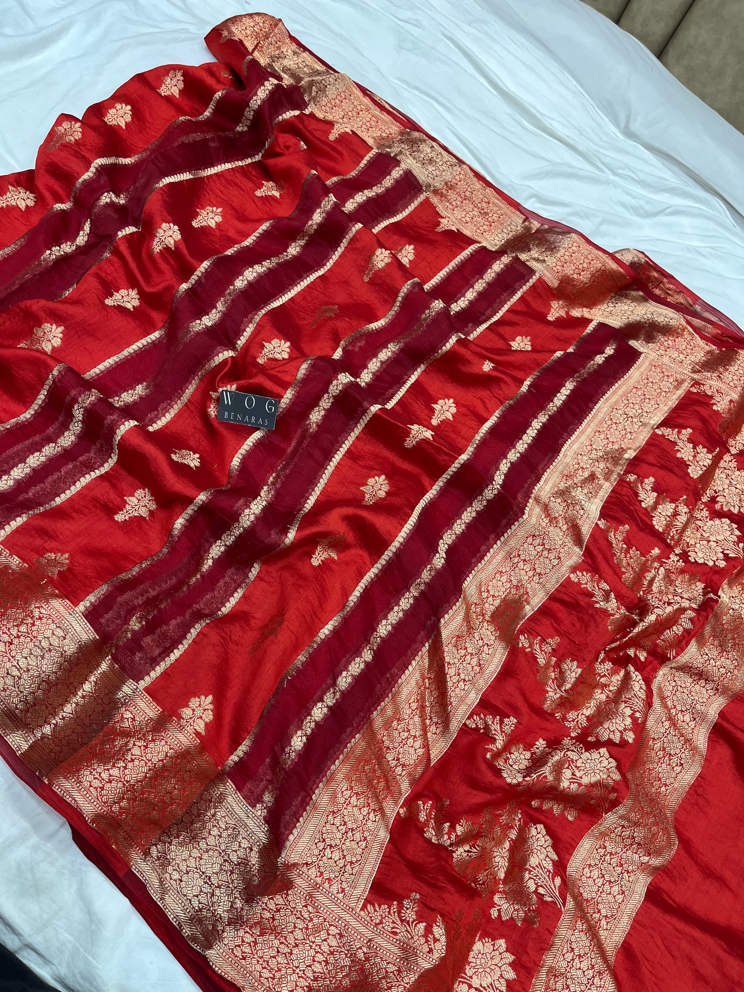 Pure Chiniya Silk In Red Colour