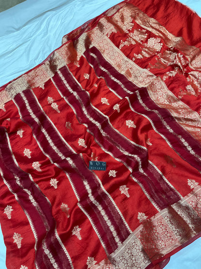 Pure Chiniya Silk In Red Colour