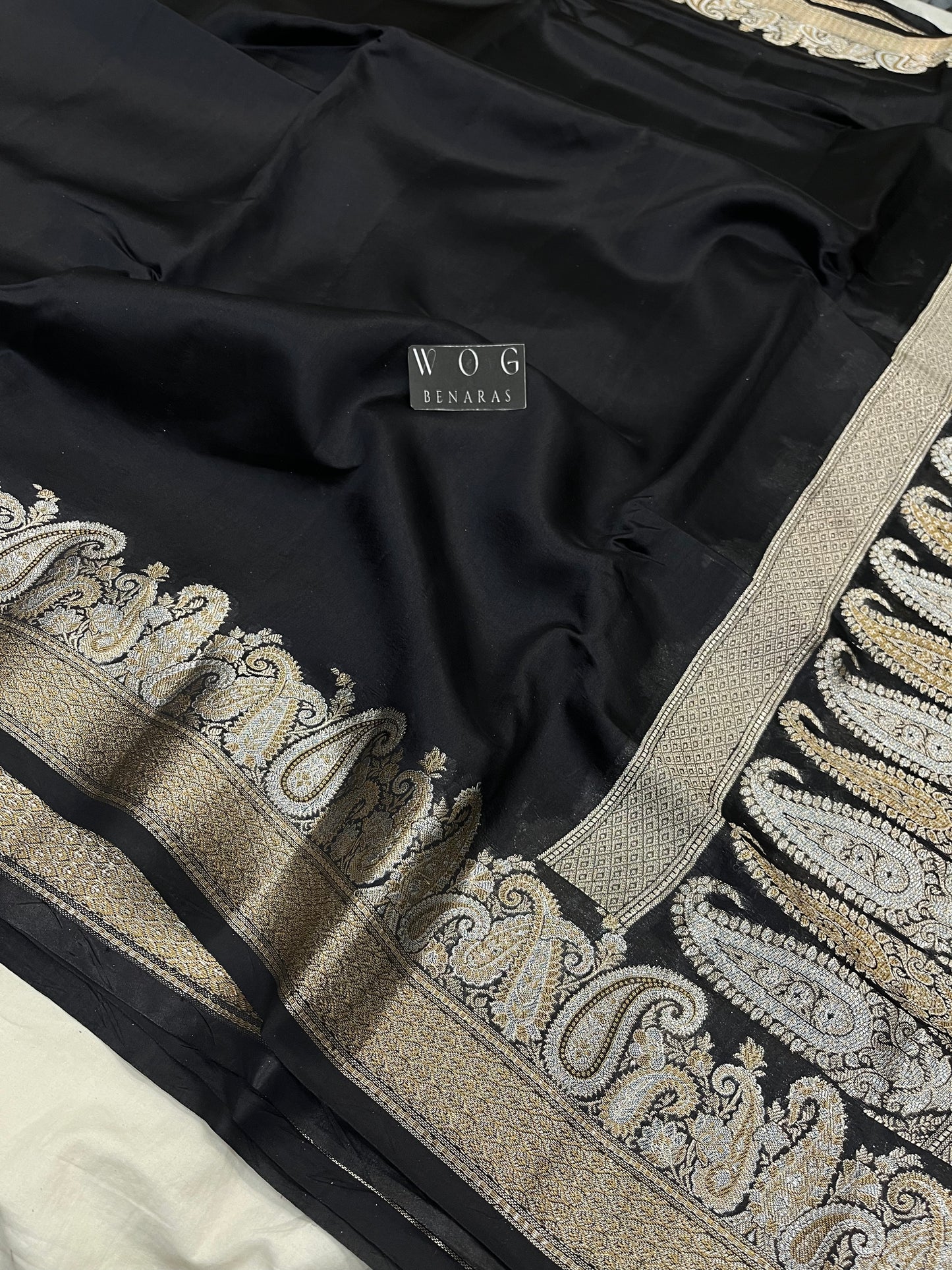 Pure Dupiyan Silk In Black