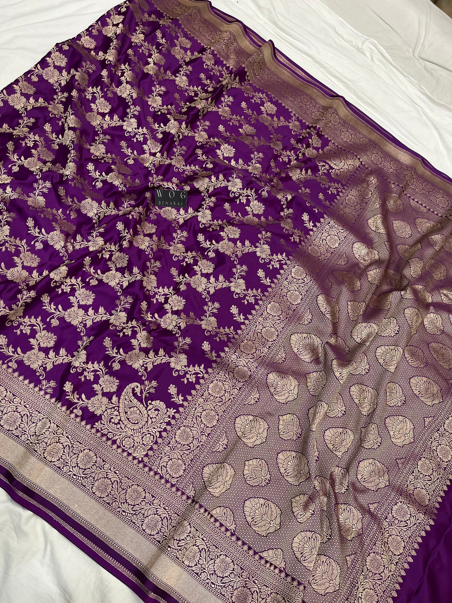 Mashru Jall Saree In Mergenta
