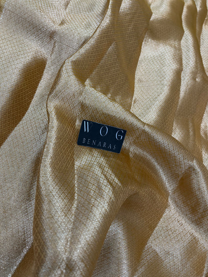 Pure Tissue Silk In Golden Shade
