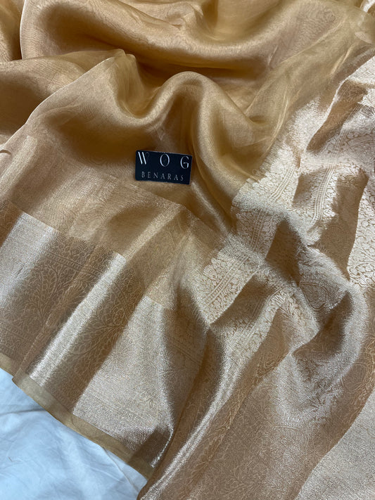 Pure Tissue Silk In Cheku Shade