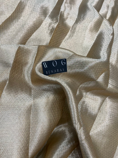 Pure Tissue Silk In Aqua Blue Shade