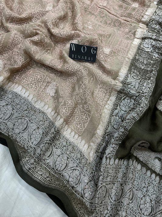 Pure Khaddi Chiffon with Chikankari Work