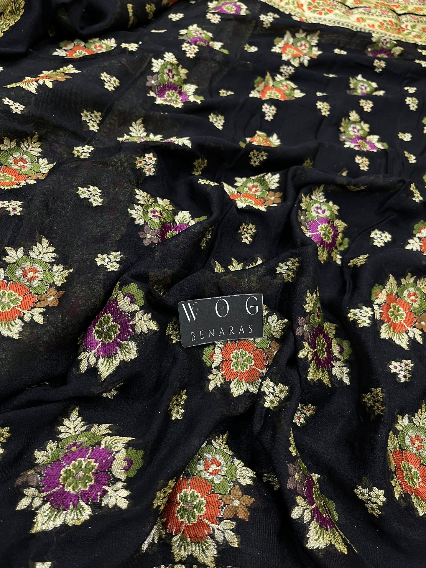 Pure Crep Silk In Black