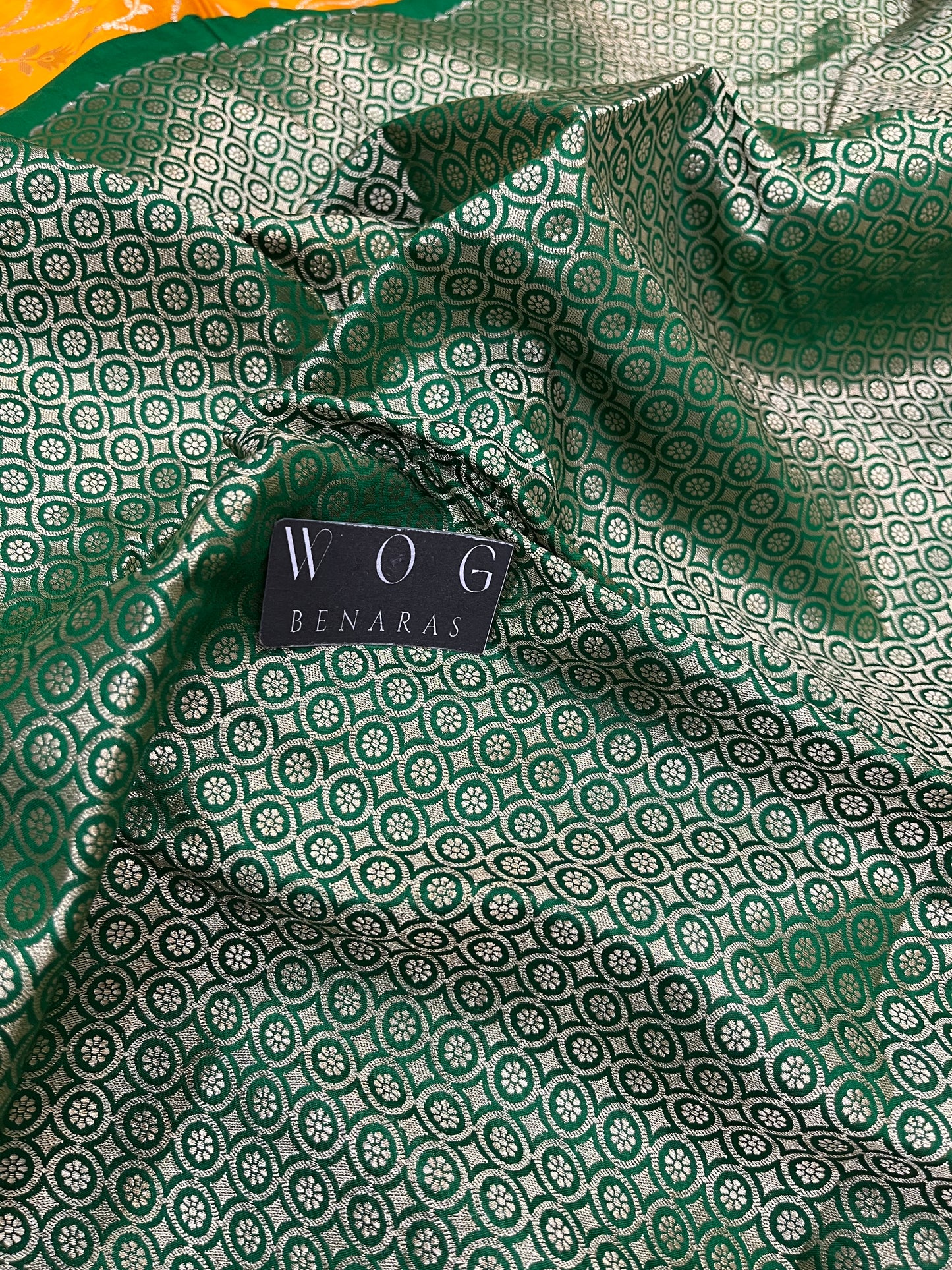 Pure Chiniya Ghatchola In Gold and Green