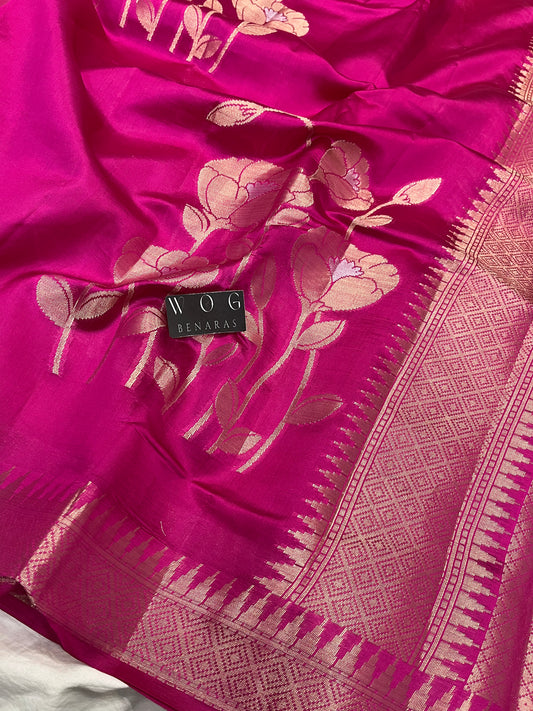 Pure Mango Silk In Rani