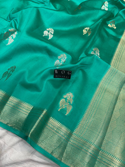 Pure Mango Silk In Aqua Blue