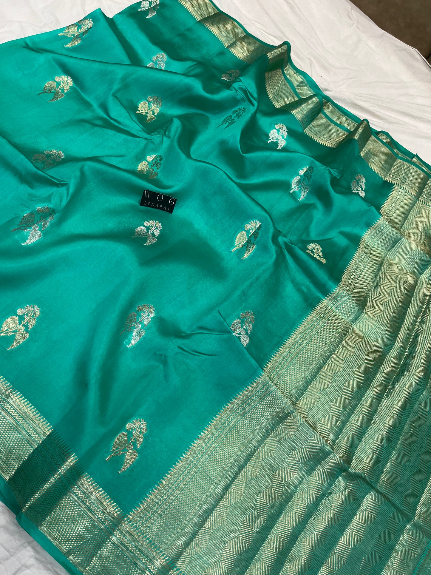 Pure Mango Silk In Aqua Blue