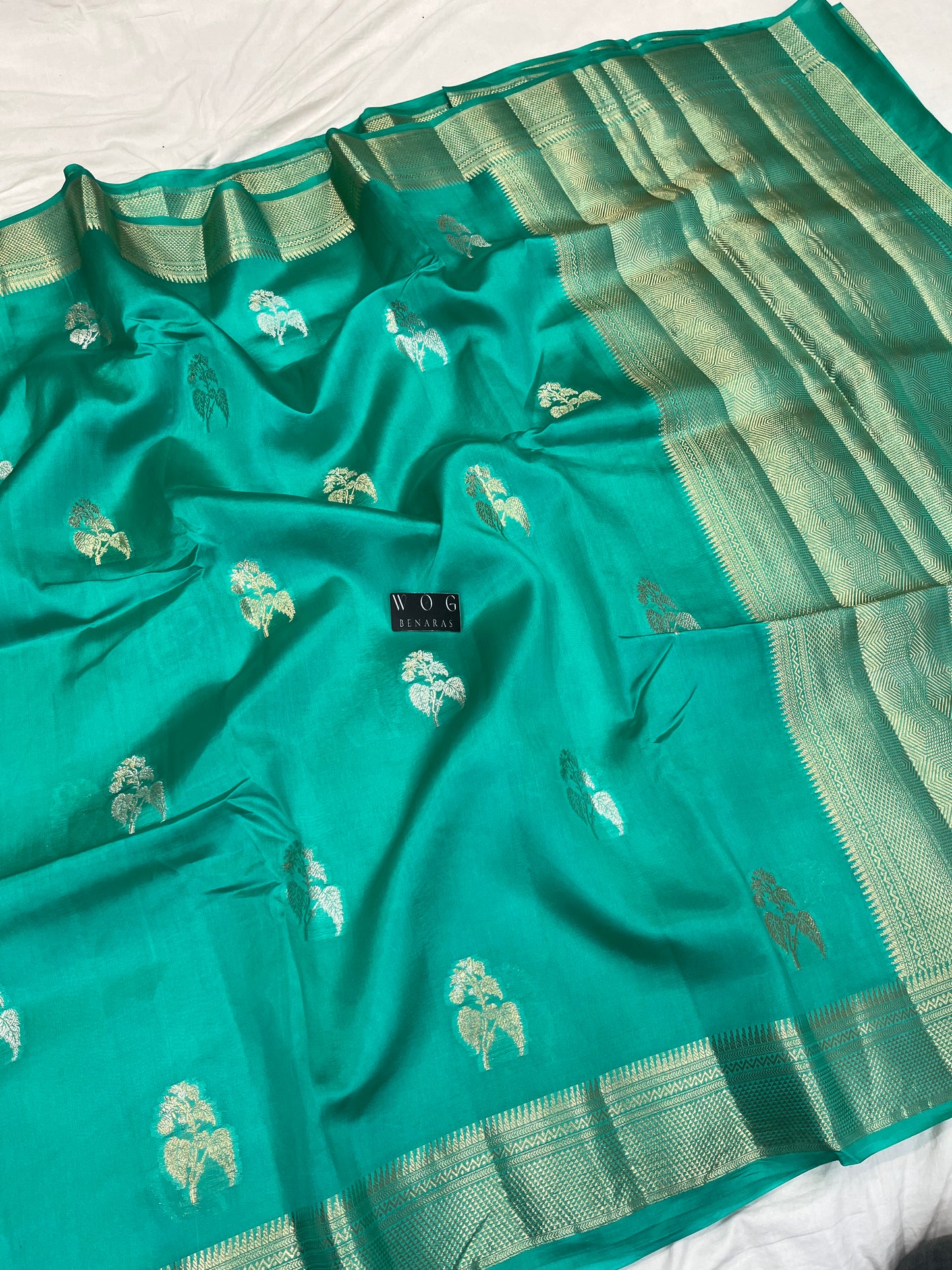 Pure Mango Silk In Aqua Blue