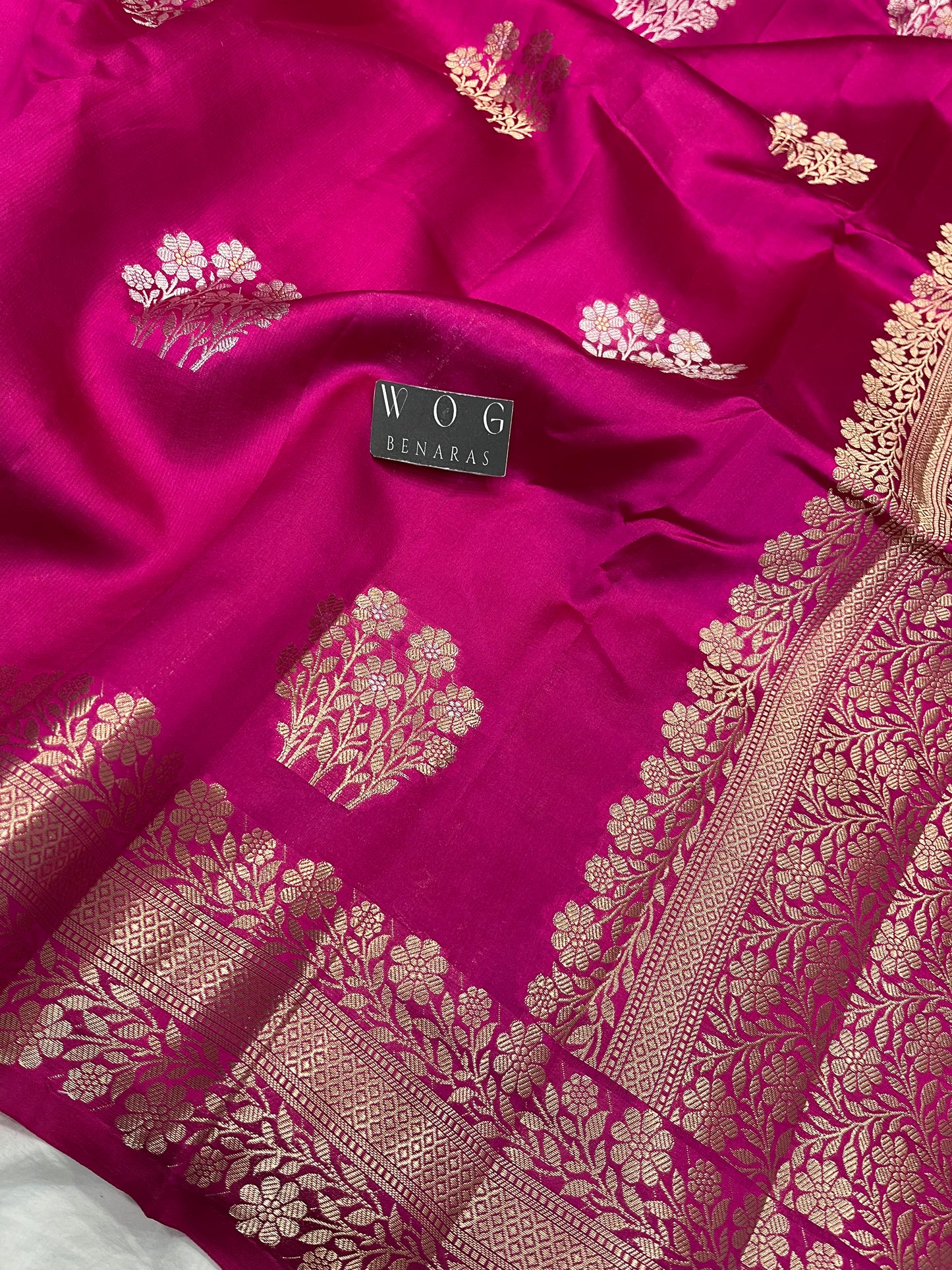 Pure Mango Silk In Rani