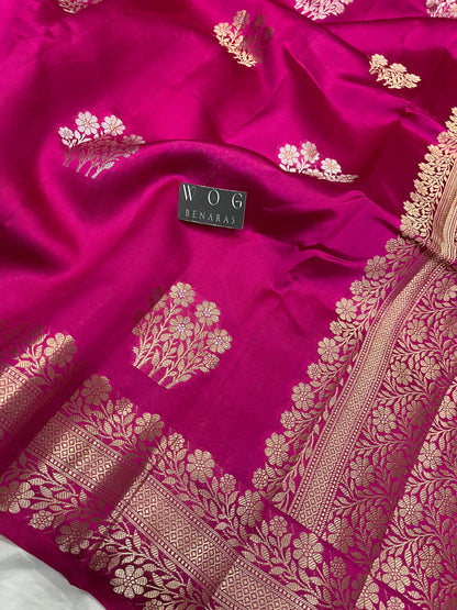 Pure Mango Silk In Rani