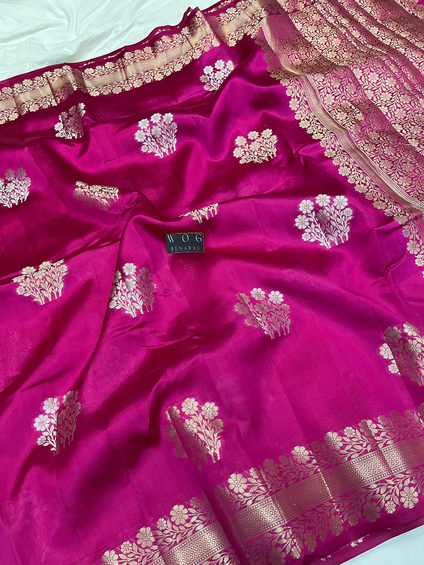 Pure Mango Silk In Rani