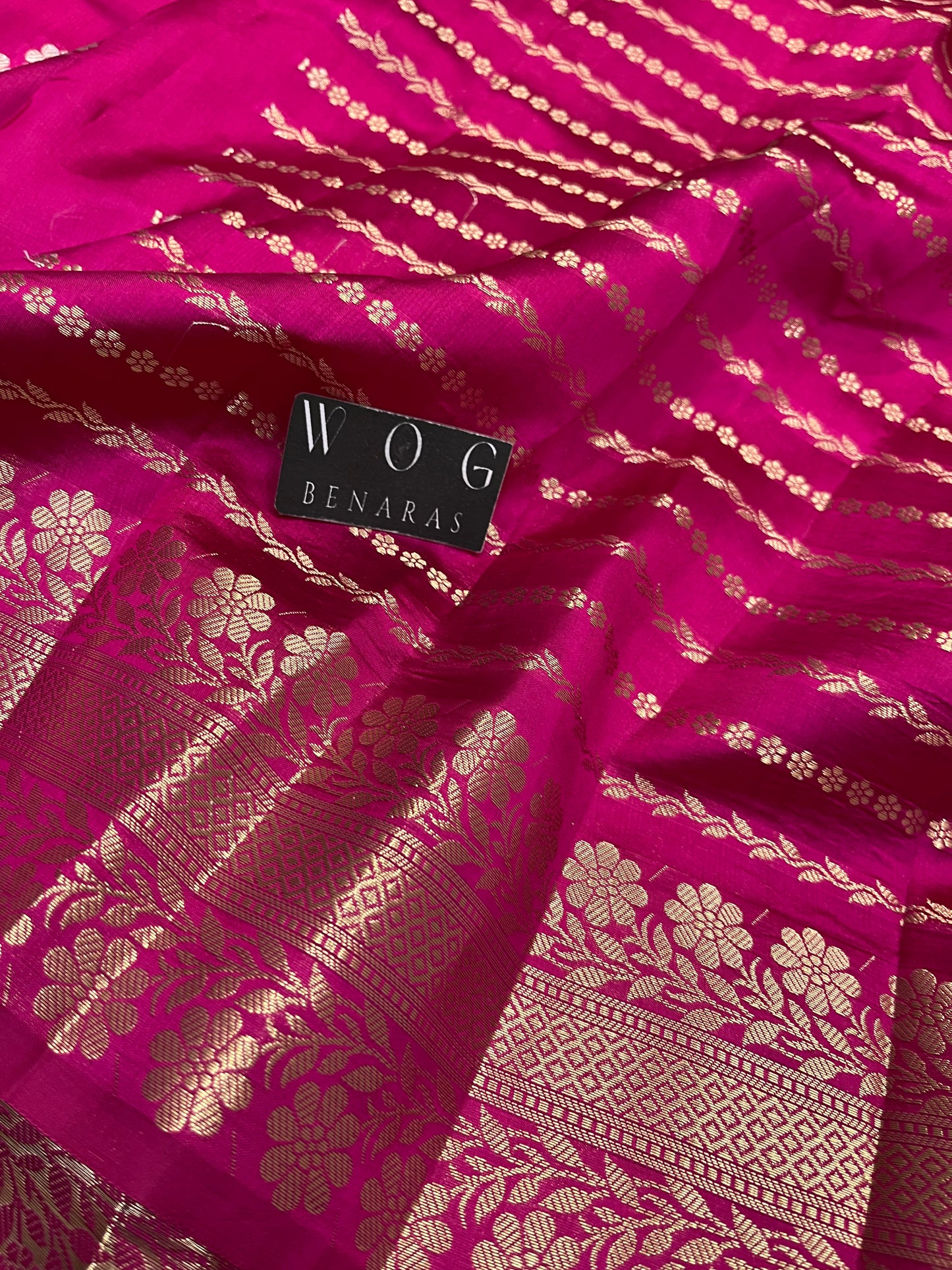 Pure Mango Silk In Rani