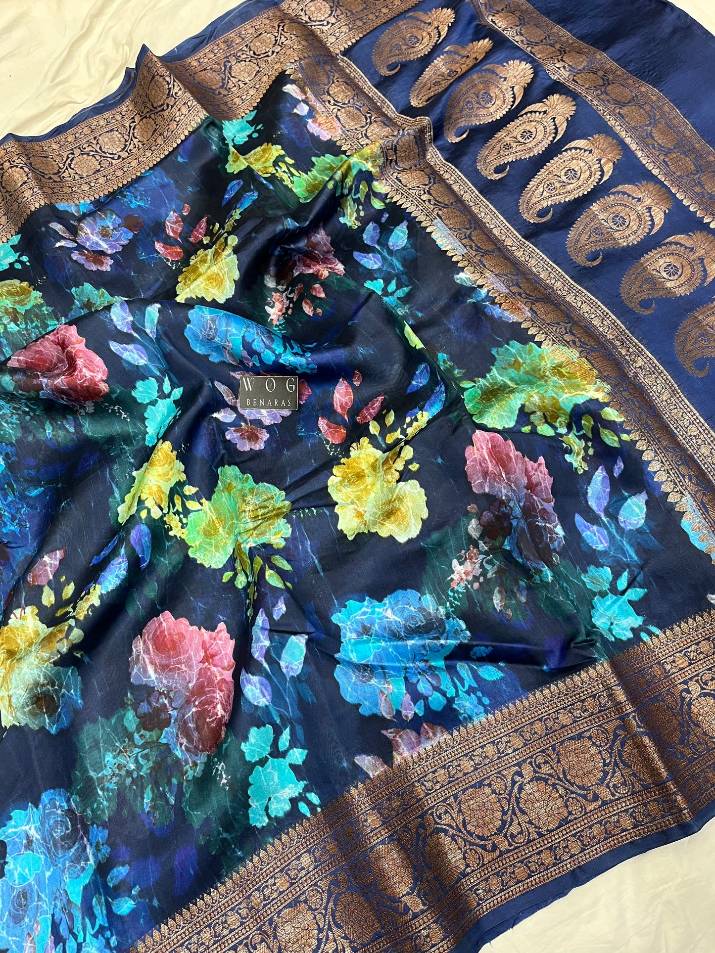 Pure Dupiyan Silk In Blue