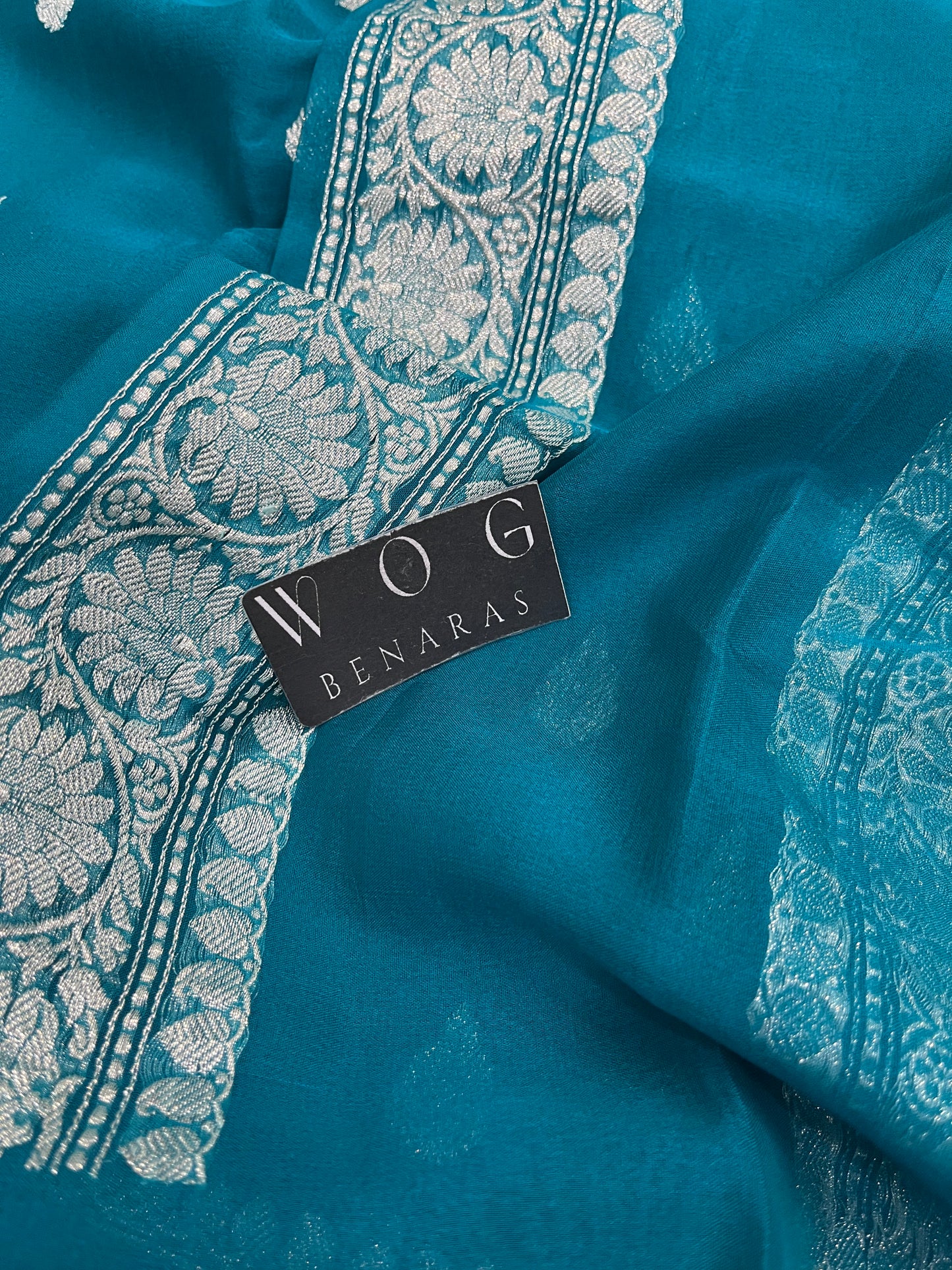 Pure Khaddi Chiffon In Blue